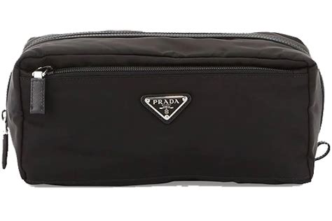 prada toiletry pouch case saffiano nylon nero black|Prada Pouch Case Toiletry Saffiano Nero Black .